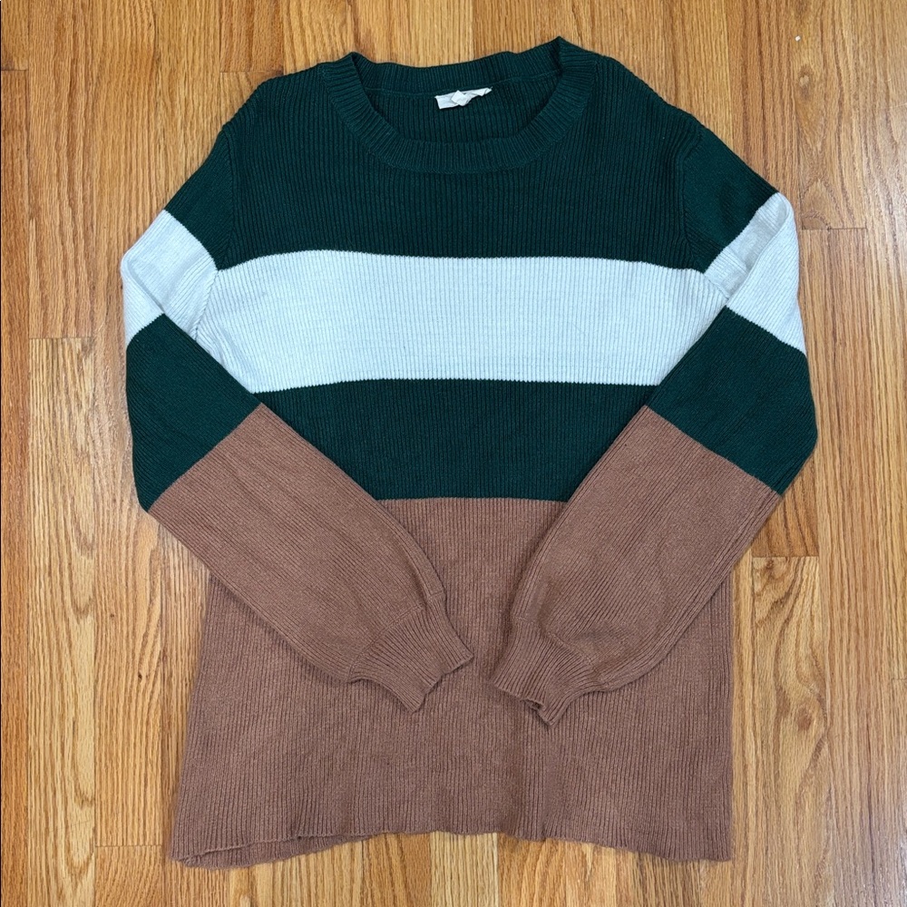 Entro Green Knit Sweater